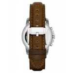 ساعة فوسيل غرانت بيج للرجال بسوار من الجلد كرونوغراف - FS4839