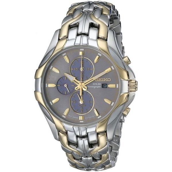 ساعة سيكو رجالي Seiko Men's SSC138 Excelsior Stainless Steel Solar Watch