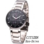 ساعة سيتيزن نسائية ايكو-درايف تعمل بالضوء Citizen Eco-Drive Chronograph FB1200-51E Women's Watch