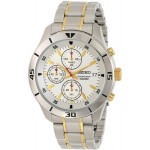 ساعة سيكو رجالي Seiko Men's SKS403 Analog Display Japanese Quartz Two Tone Watch