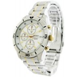 ساعة سيكو رجالي Seiko Men's SKS403 Analog Display Japanese Quartz Two Tone Watch