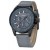 Curren Grey Dial Grey Case Leather Band Watch