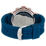 CURREN MEN'S WHITE DIAL BLUE RUBBER BAND WATCH CRN-17