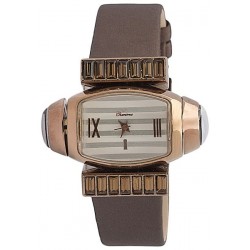 ساعة نسائية من كاريزما , جلد , كوارتز - C 002 B/R