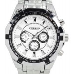 Curren Men's Silver Dial Stainless Steel Band Watch